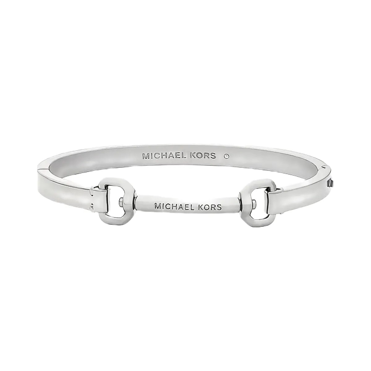 Michael Kors Horsebit Bangle  Silver - HypeFly India View 1