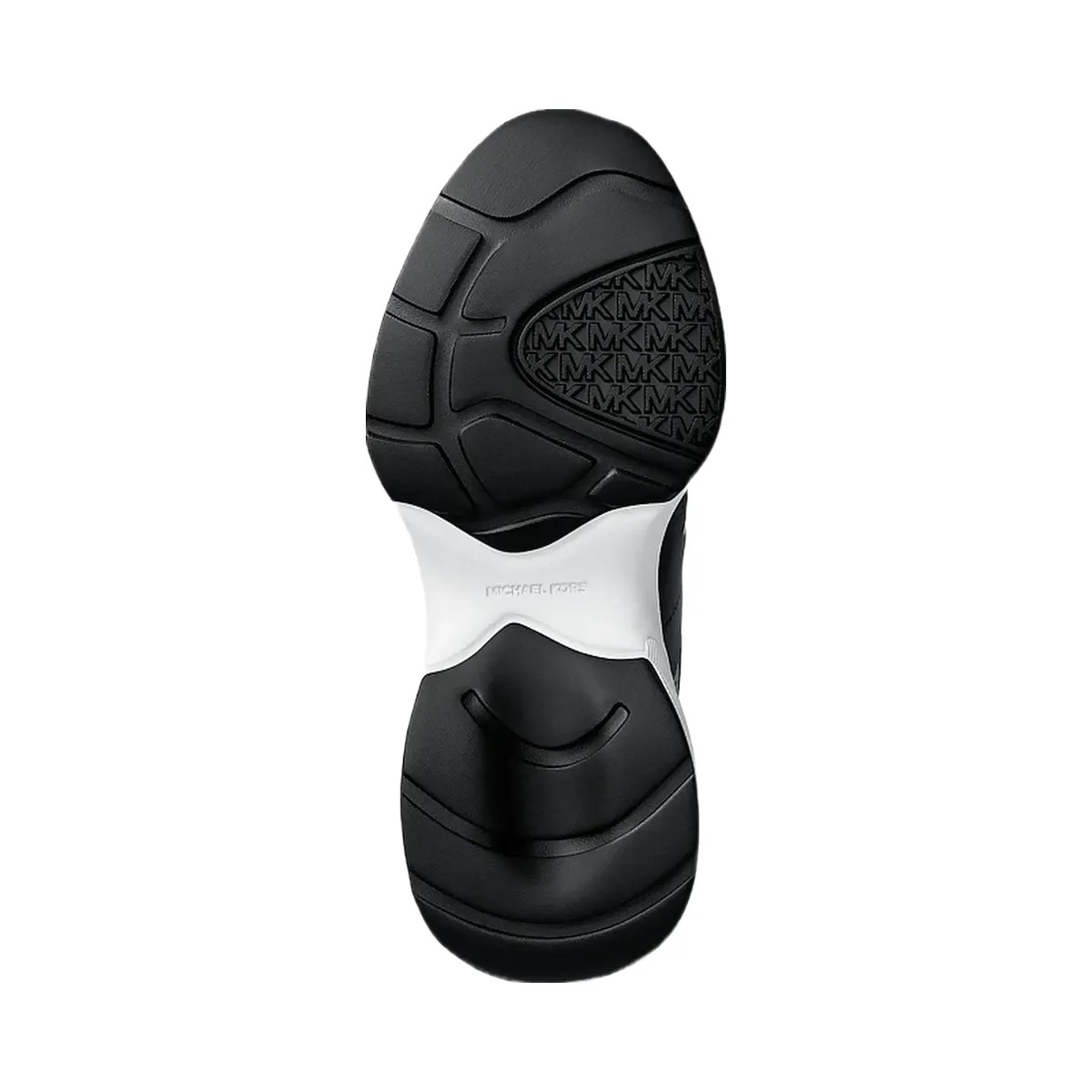 Michael Kors Kaia Mixed-Media Trainer Black - HypeFly India View 6