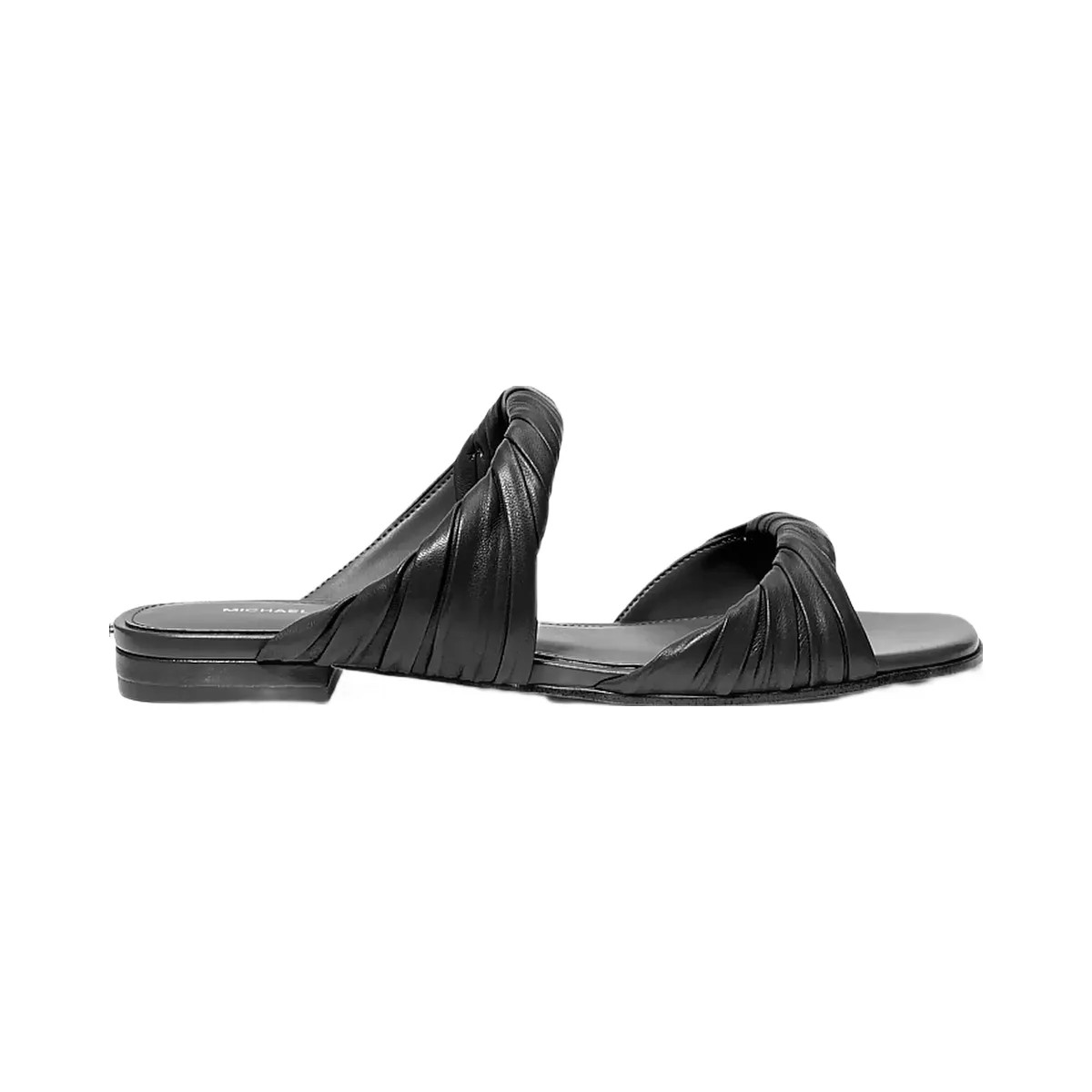 Michael Kors Kiana Leather Sandal Black - HypeFly India View 2
