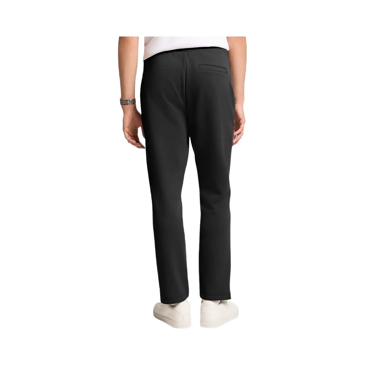 Michael Kors Logo Cotton Blend Joggers Black - HypeFly India View 2