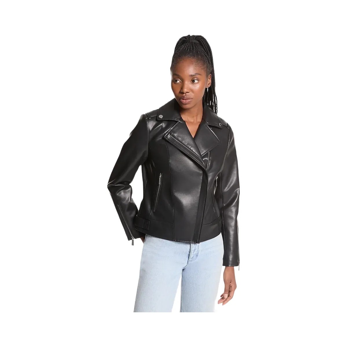 Michael Kors Moto Jacket Black - HypeFly India View 1