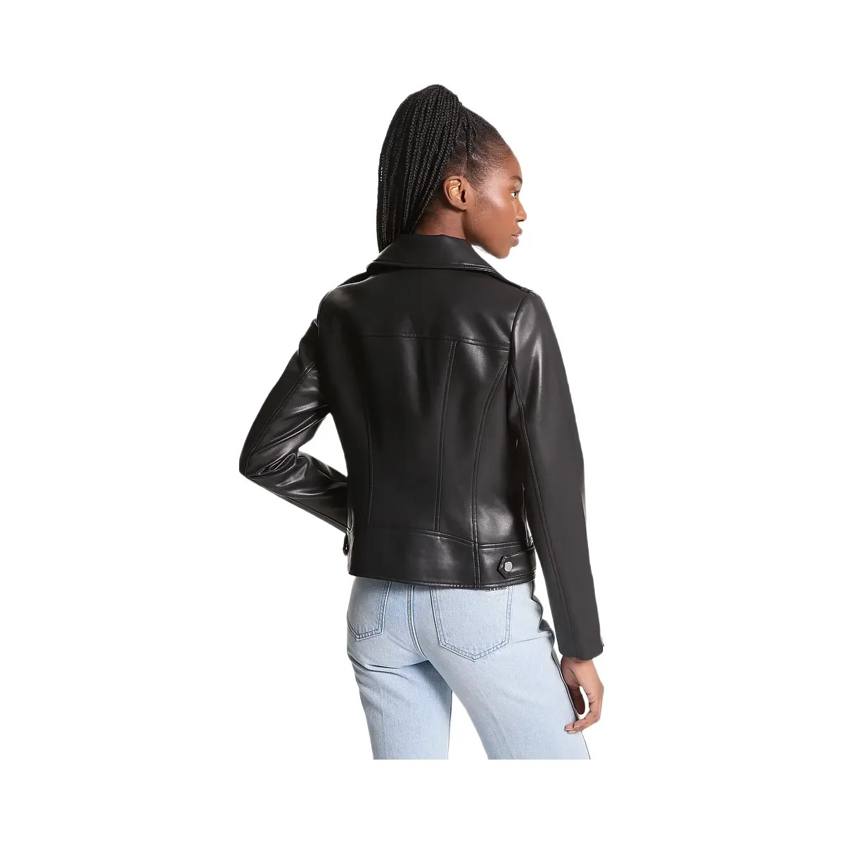 Michael Kors Moto Jacket Black - HypeFly India View 2