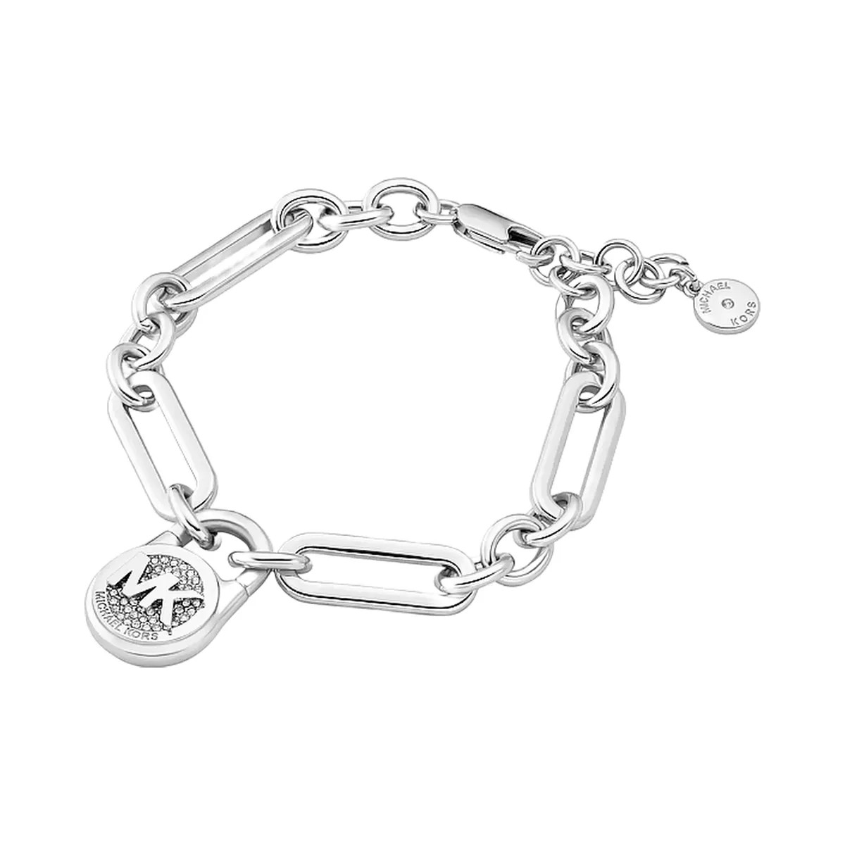 Michael Kors Pavé Lock Bracelet Silver - HypeFly India View 1