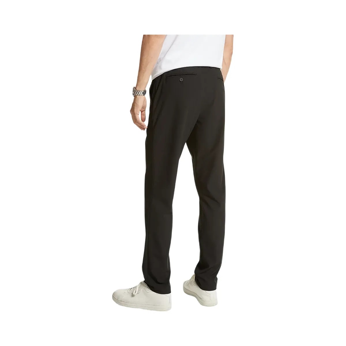Michael Kors Slim-Fit Chino Pants Black - HypeFly India View 2