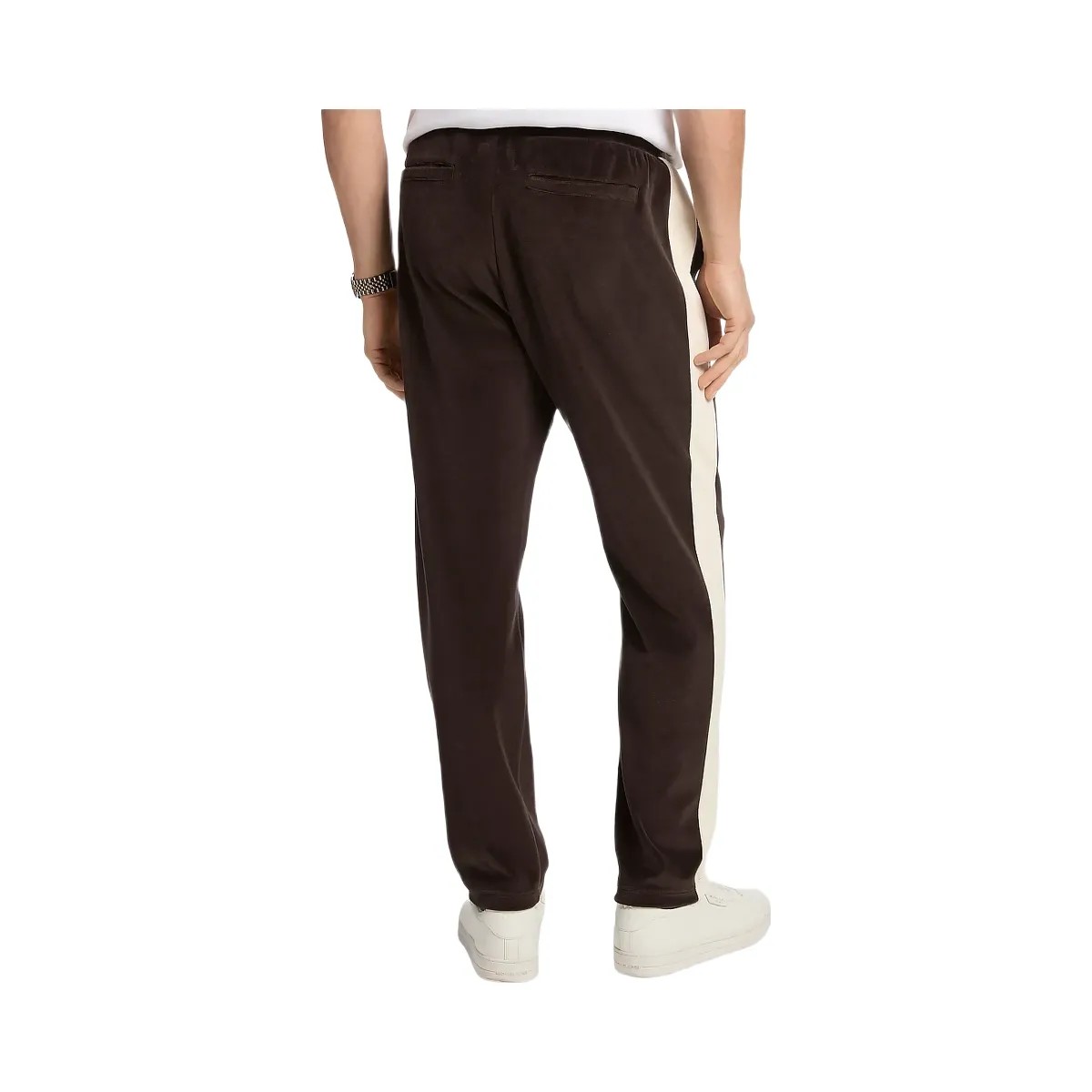 Michael Kors Stripe Velour Joggers Black - HypeFly India View 2