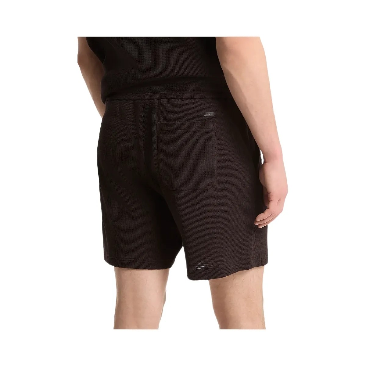 Michael Kors Waffle Knit Shorts Black - HypeFly India View 2