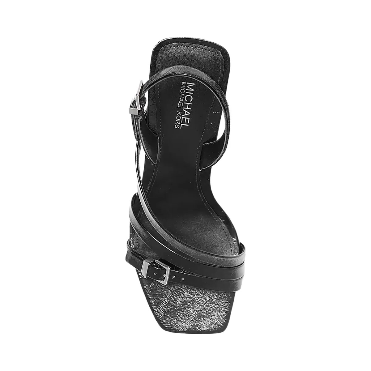 Michael Kors Yvette Crackled Sandal Black - HypeFly India View 3