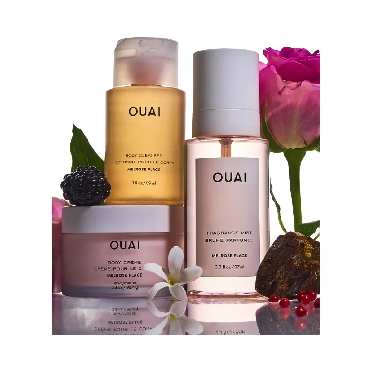 OUAI Smell Like Roses From Head to Toe Set - HypeFly India View 2