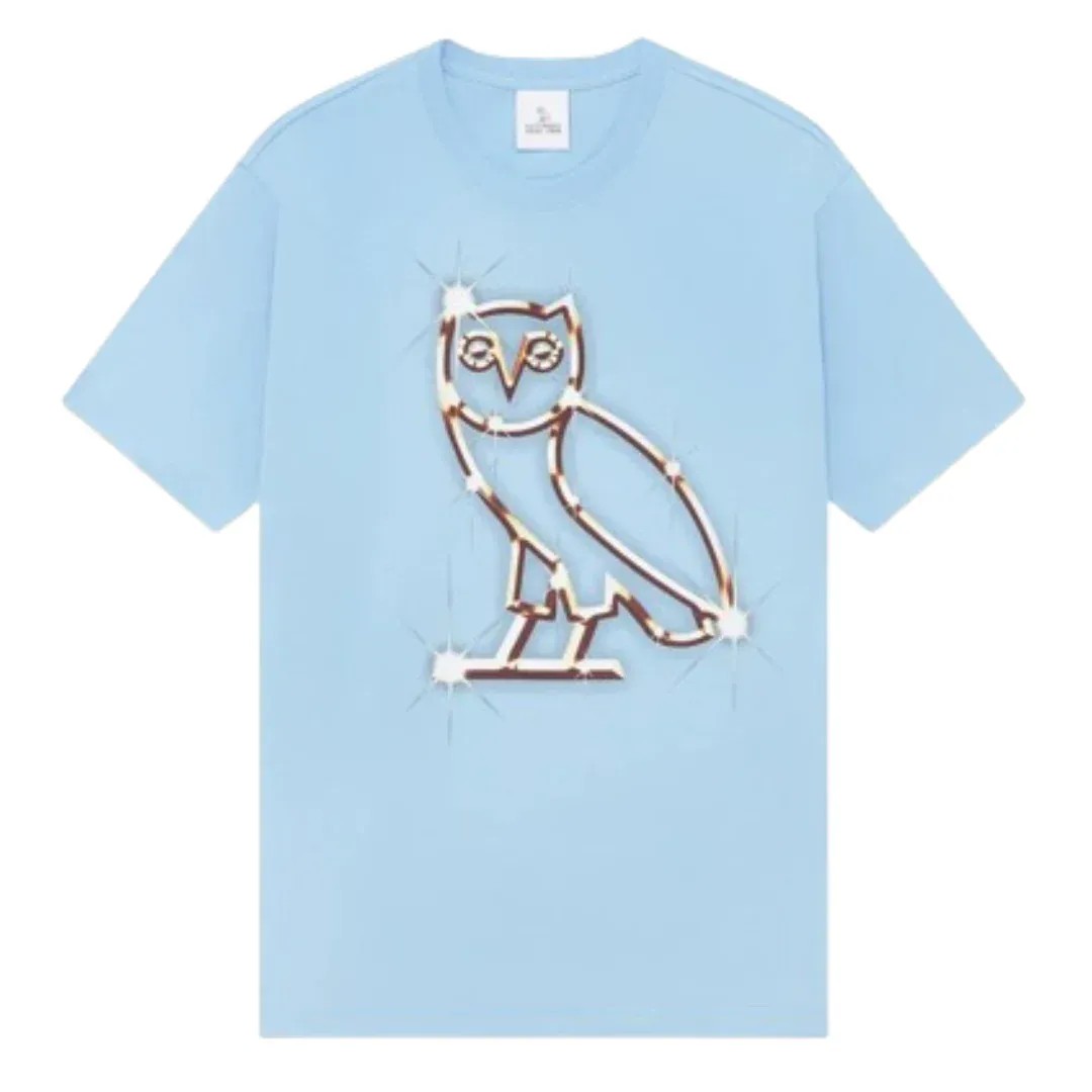 Ovo Bling Tshirt Sky Blue - HypeFly India View 1