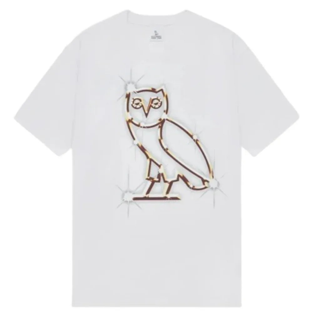 Ovo Bling Tshirt White - HypeFly India View 1