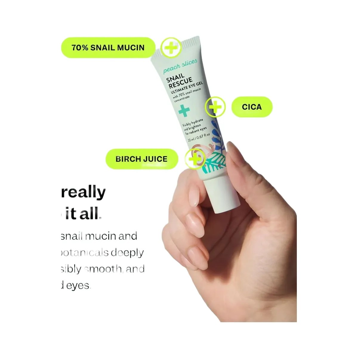 Peach Slices Snail Rescue Ultimate Eye Gel - HypeFly India View 3