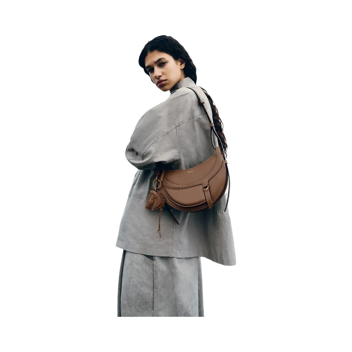 Polène Numéro Dix Galop Leather Bag Root - HypeFly India View 2