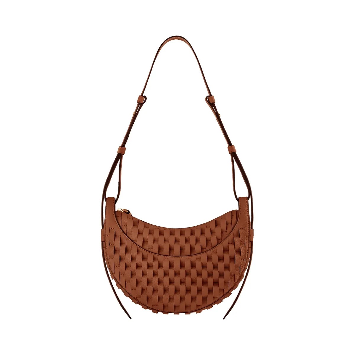 Polène Numéro Dix Onda Leather Bag Cognac - HypeFly India View 1