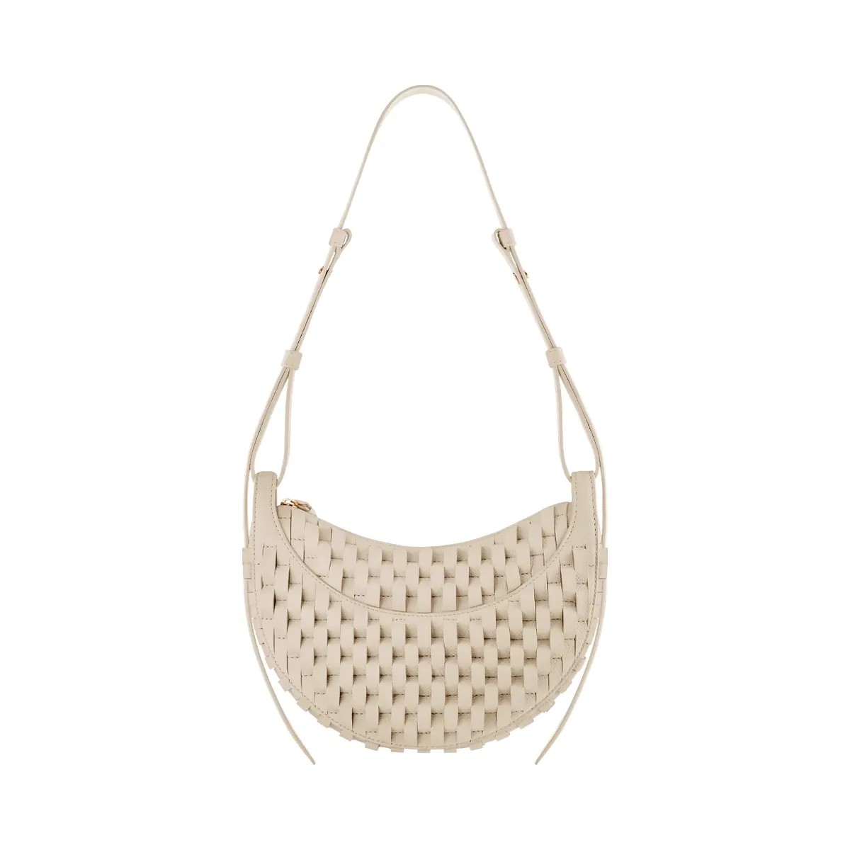 Polène Numéro Dix Onda Leather Bag Ecru - HypeFly India View 1