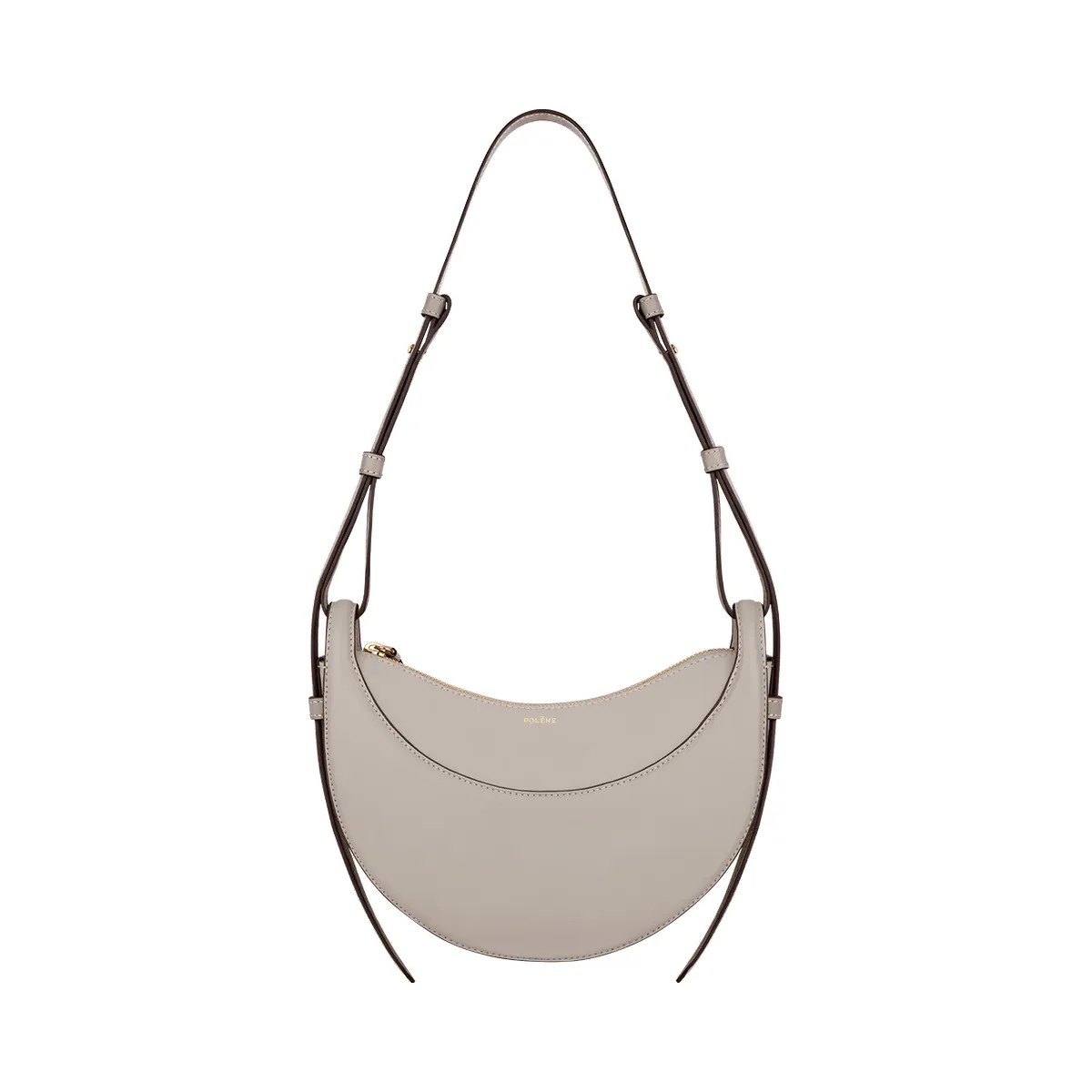 Polène Numéro Dix Smooth Leather Bag Mist - HypeFly India View 1
