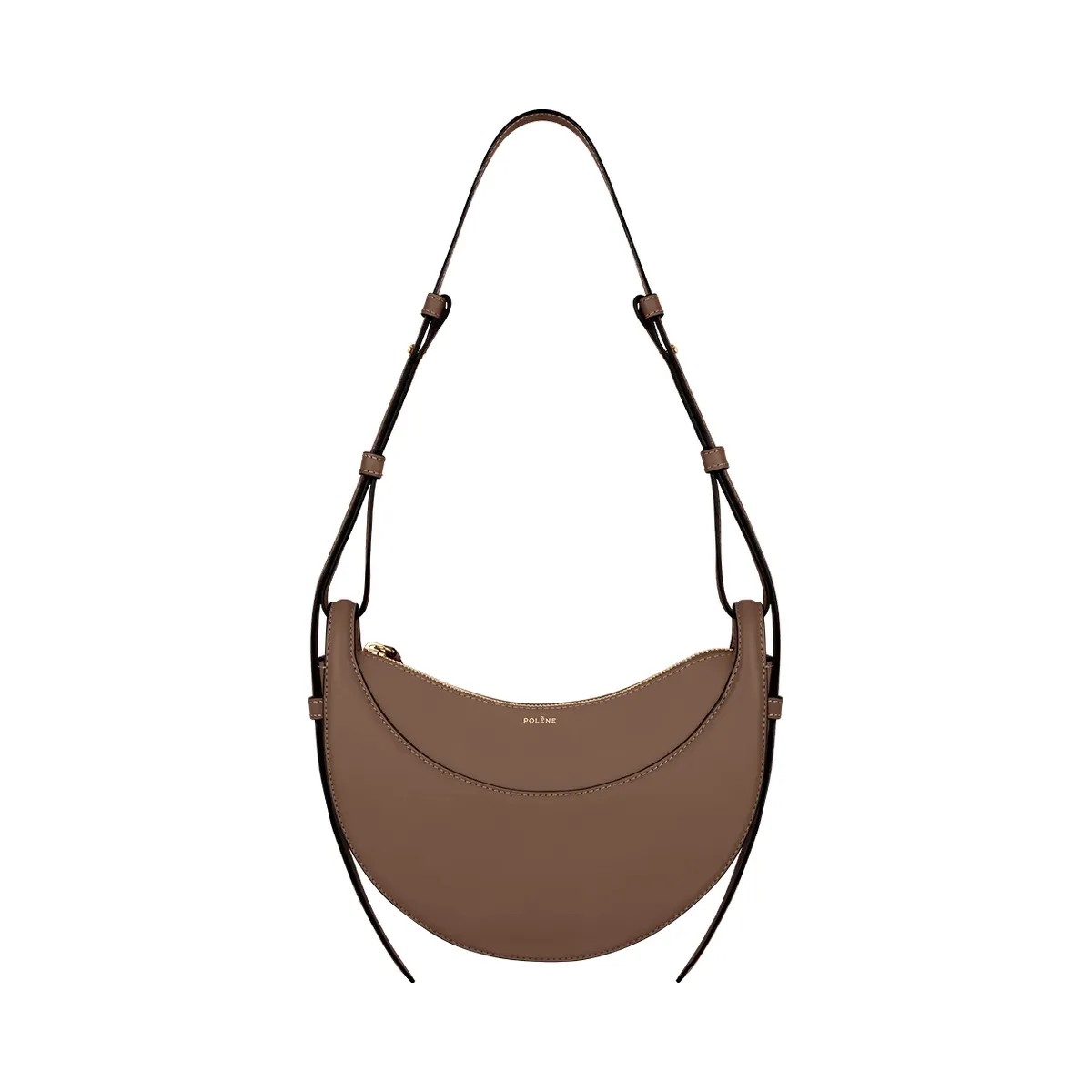 Polène Numéro Dix Smooth Leather Bag Root - HypeFly India View 1