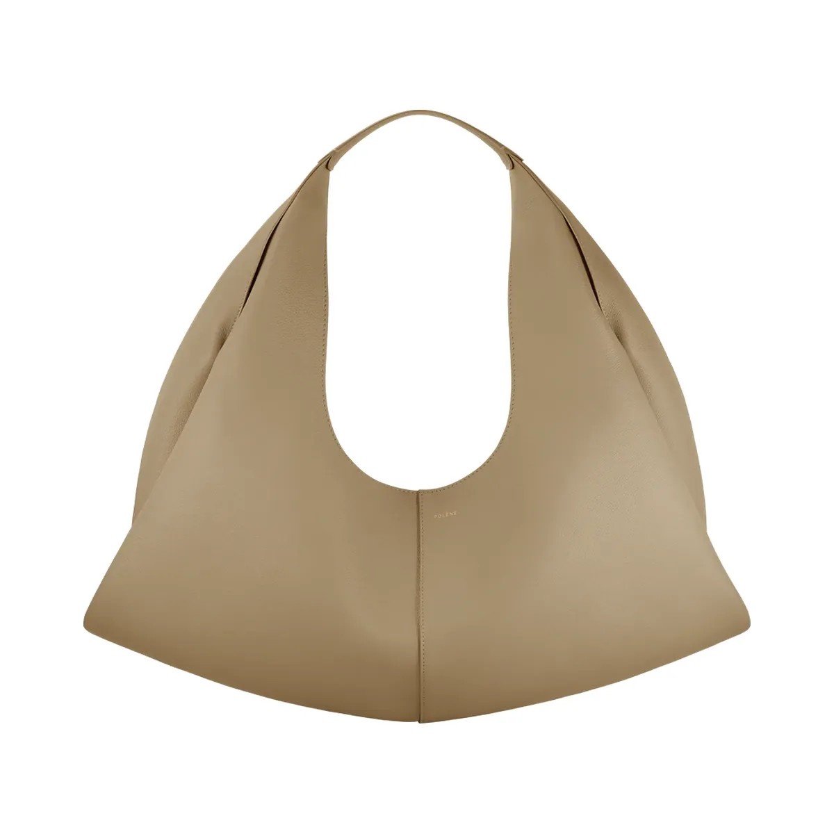 Polène Shuldo Textured Leather Bag Desert - HypeFly India View 1