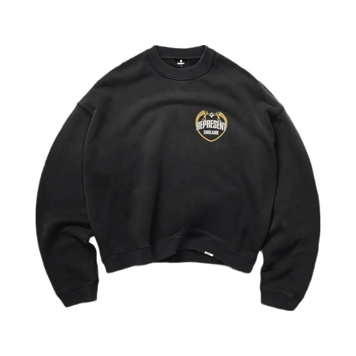 Represent Angel Border Sweater Stained Black - HypeFly India View 1