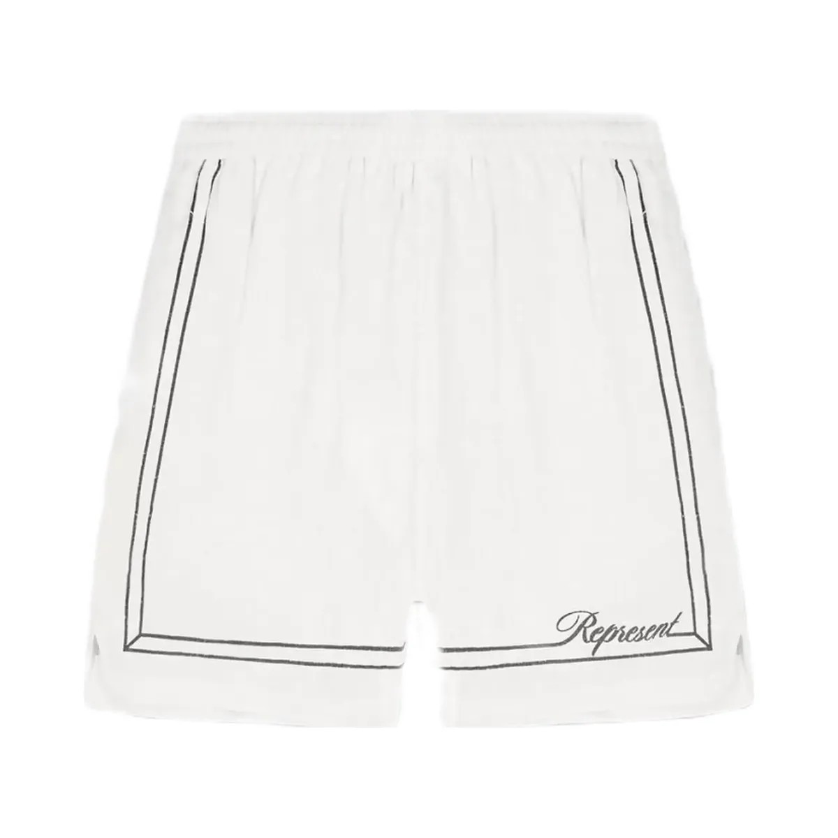 Represent Border Short Whisper White - HypeFly India View 1