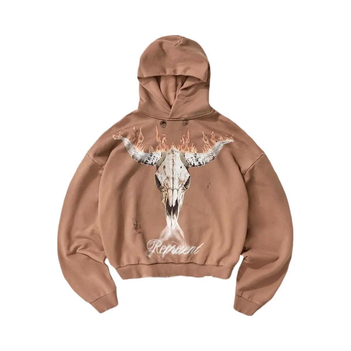 Represent British Cowboys Hoodie Dusty Brown - HypeFly India View 1