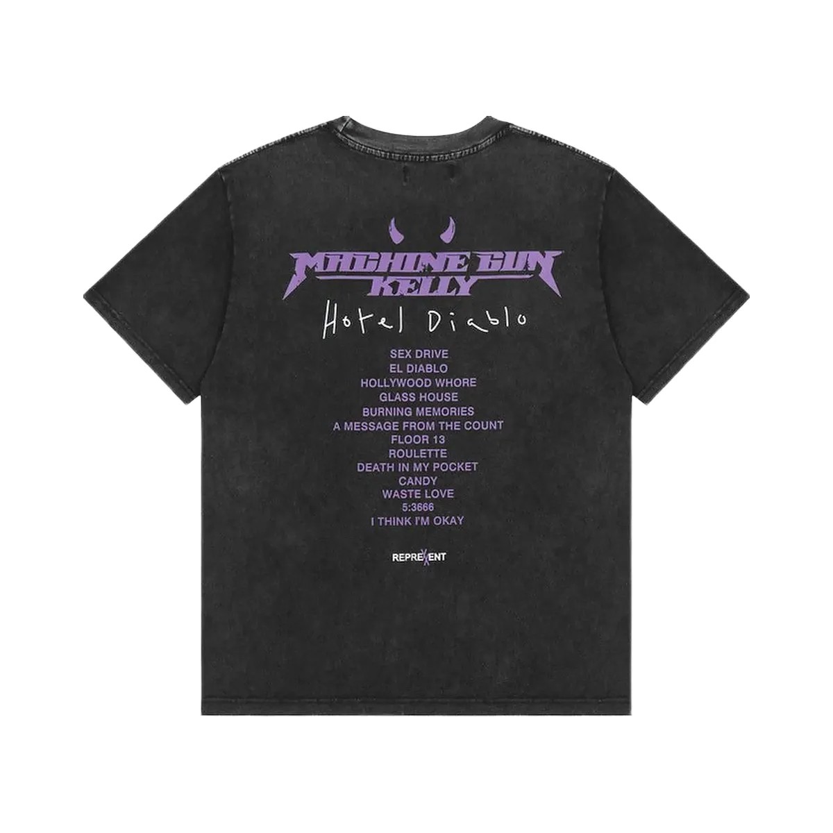 Represent Cobra T Shirt Black/Purple - HypeFly India View 1