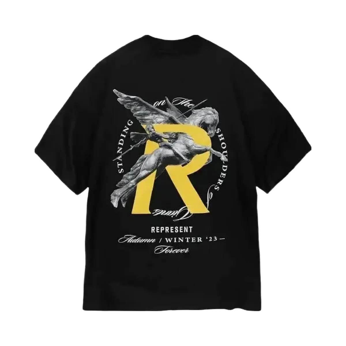 Represent Giants T Shirt Jet Black/Black - HypeFly India View 1