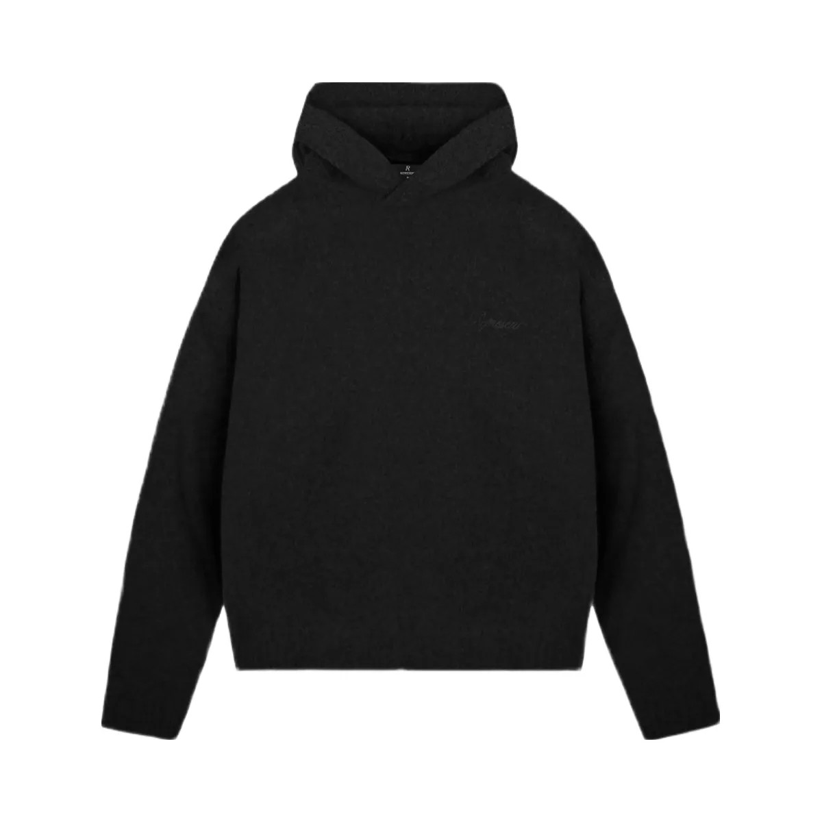 Represent Heavy Boucle Hoodie Jet Black - HypeFly India View 1