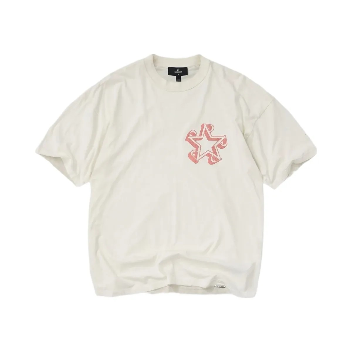 Represent Initial Star T Shirt Flat White - HypeFly India View 1