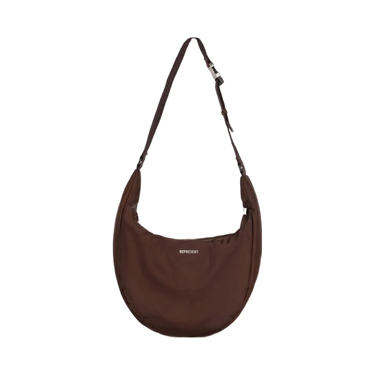 Represent Padded Sling Bag Dark Brown - HypeFly India View 1