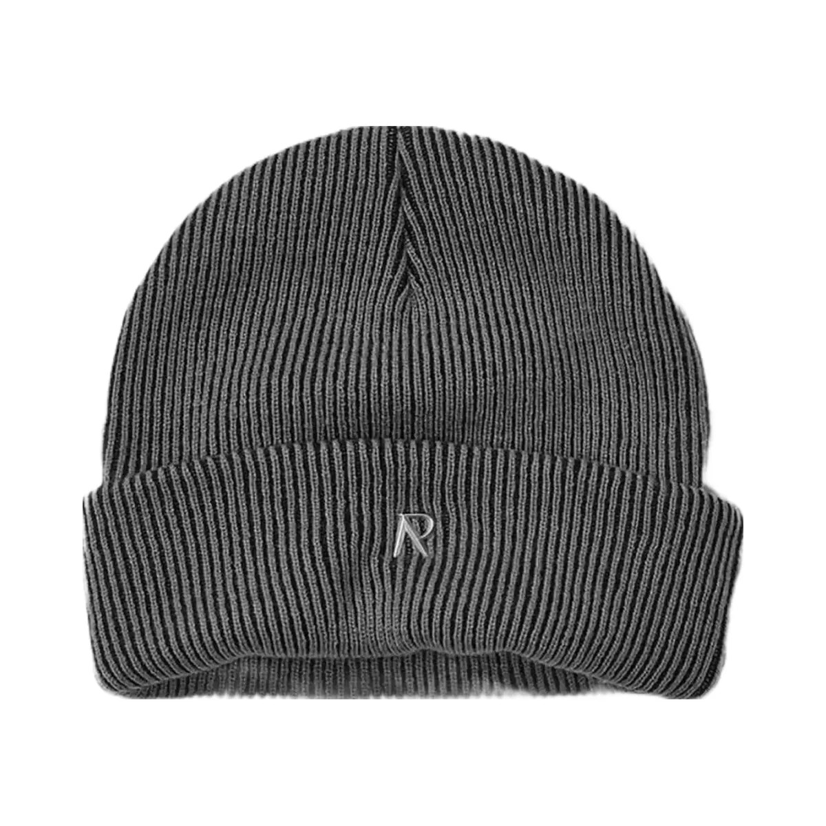 Represent Rib Knit Beanie Vintage Grey - HypeFly India View 1