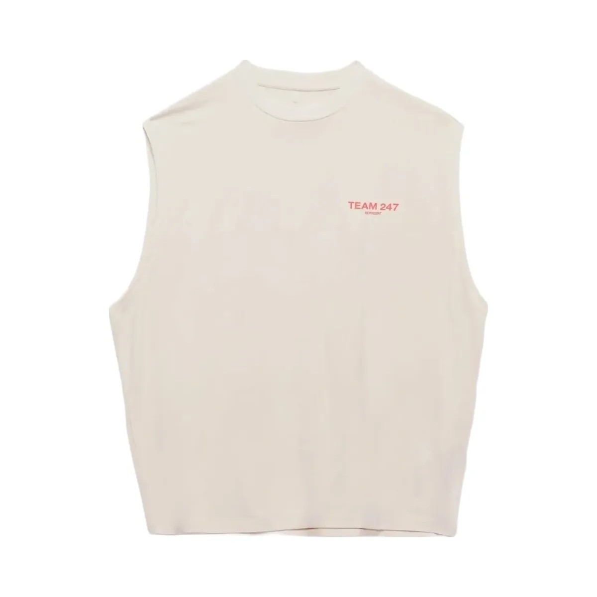 Represent Team 247 Oversized Tank Cream Ss26 - HypeFly India View 1
