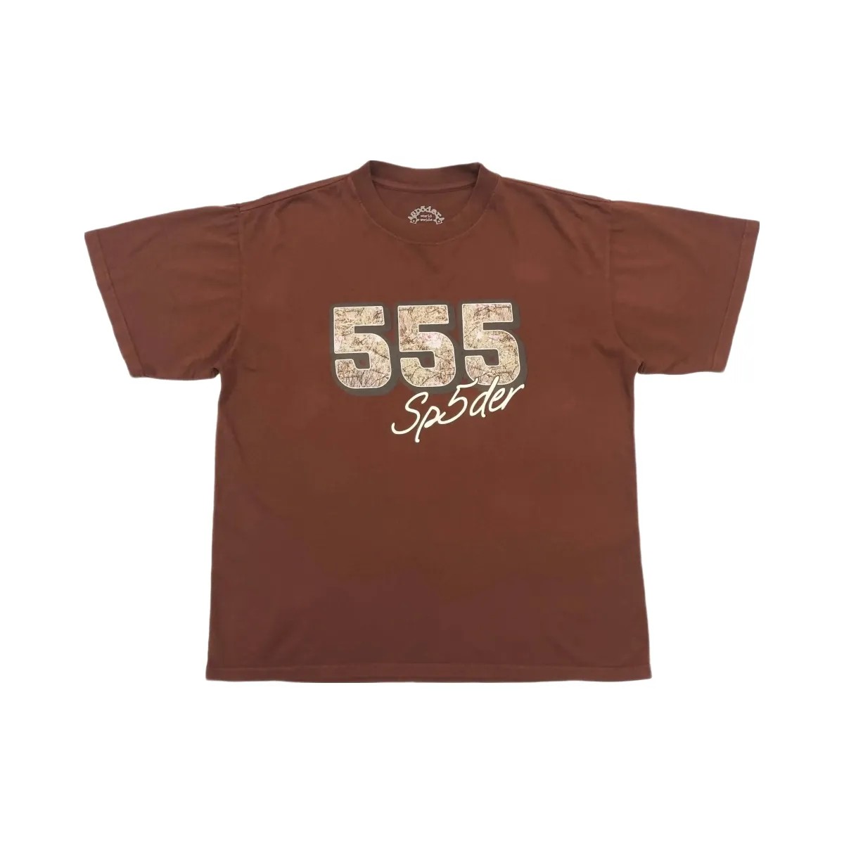 SP5DER 555 T-Shirt Brown - HypeFly India View 1