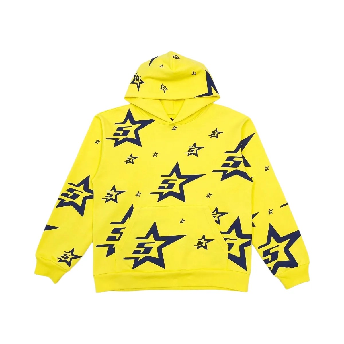 SP5DER 5tar Aop Hoodie Yellow - HypeFly India View 1