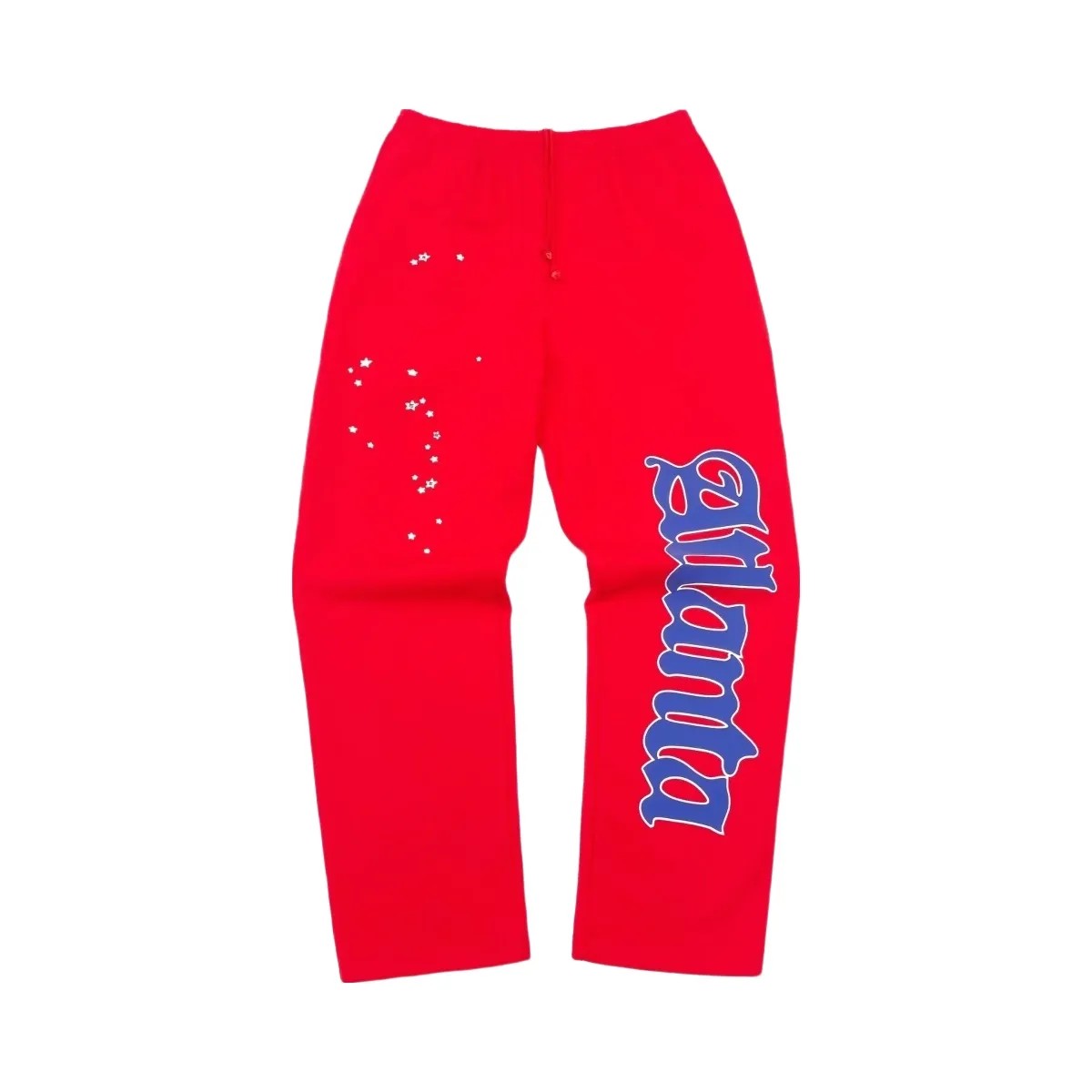 SP5DER Atlanta Open Leg Sweatpant Red - HypeFly India View 1