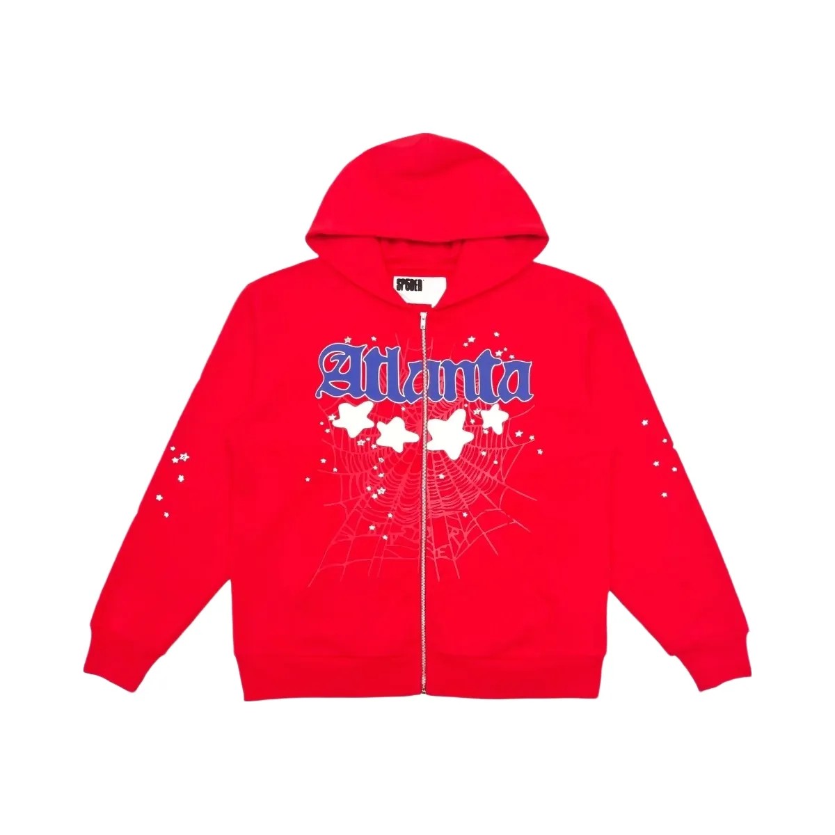 SP5DER Atlanta Zip Up Hoodie Red - HypeFly India View 1