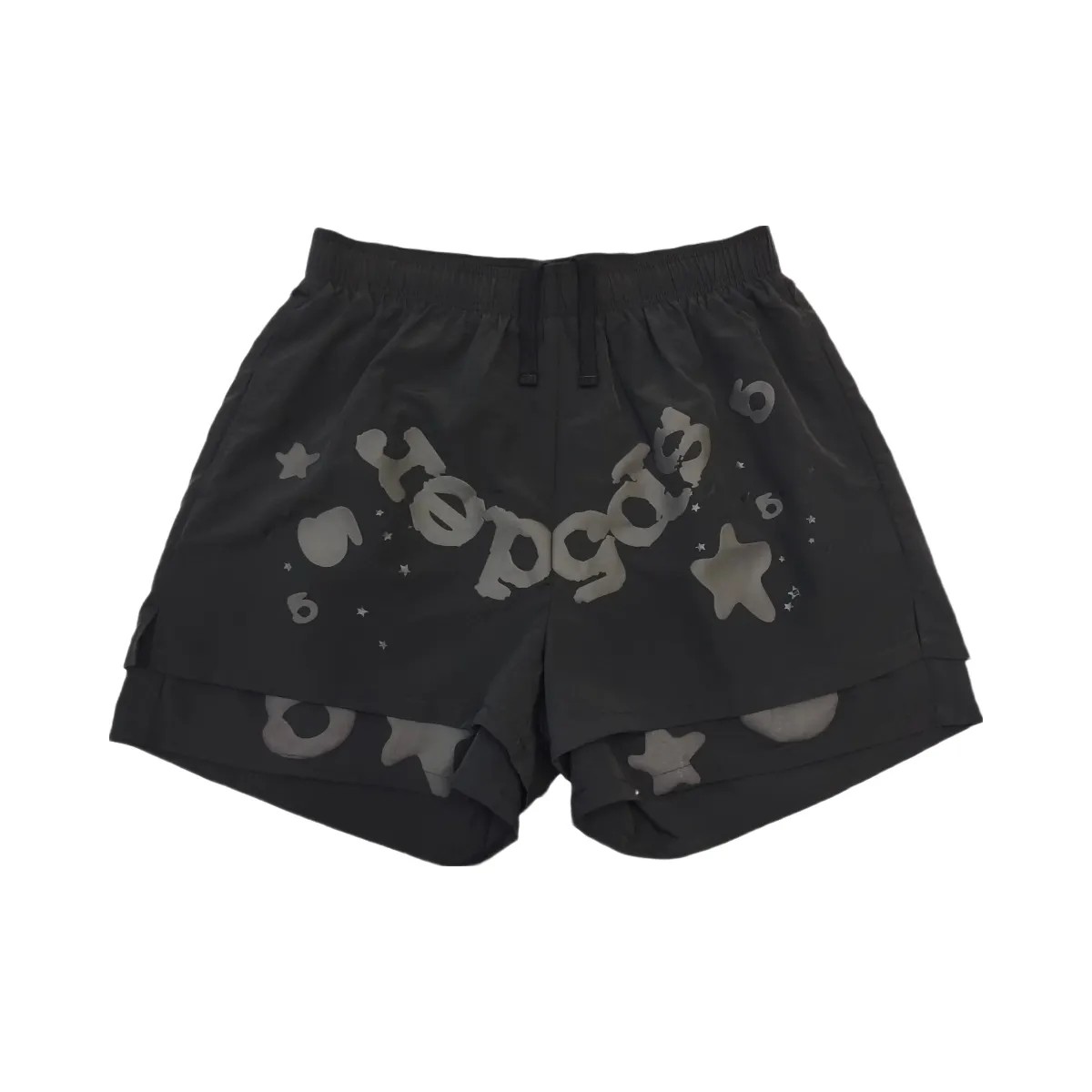 SP5DER Beluga Double Layer Short Black - HypeFly India View 1