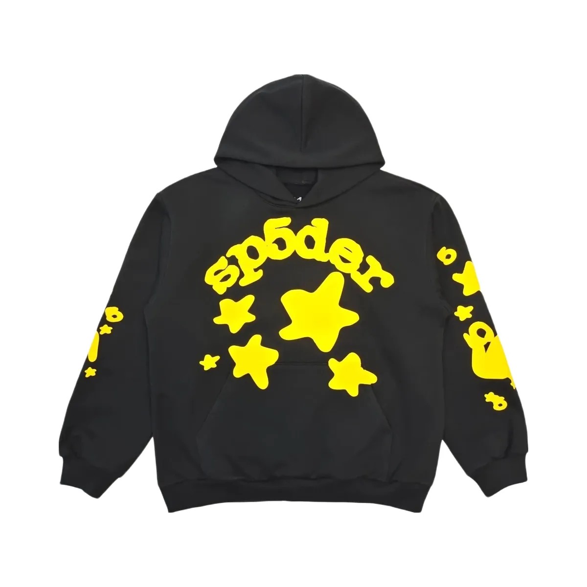 SP5DER Beluga Hoodie Onyx Yellow - HypeFly India View 1