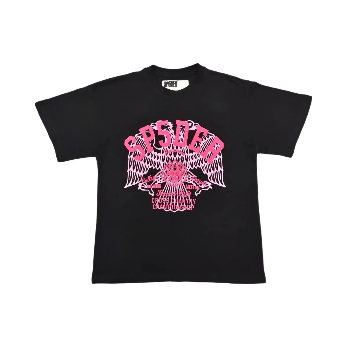 SP5DER Cross Country Slub T-Shirt Black - HypeFly India View 1