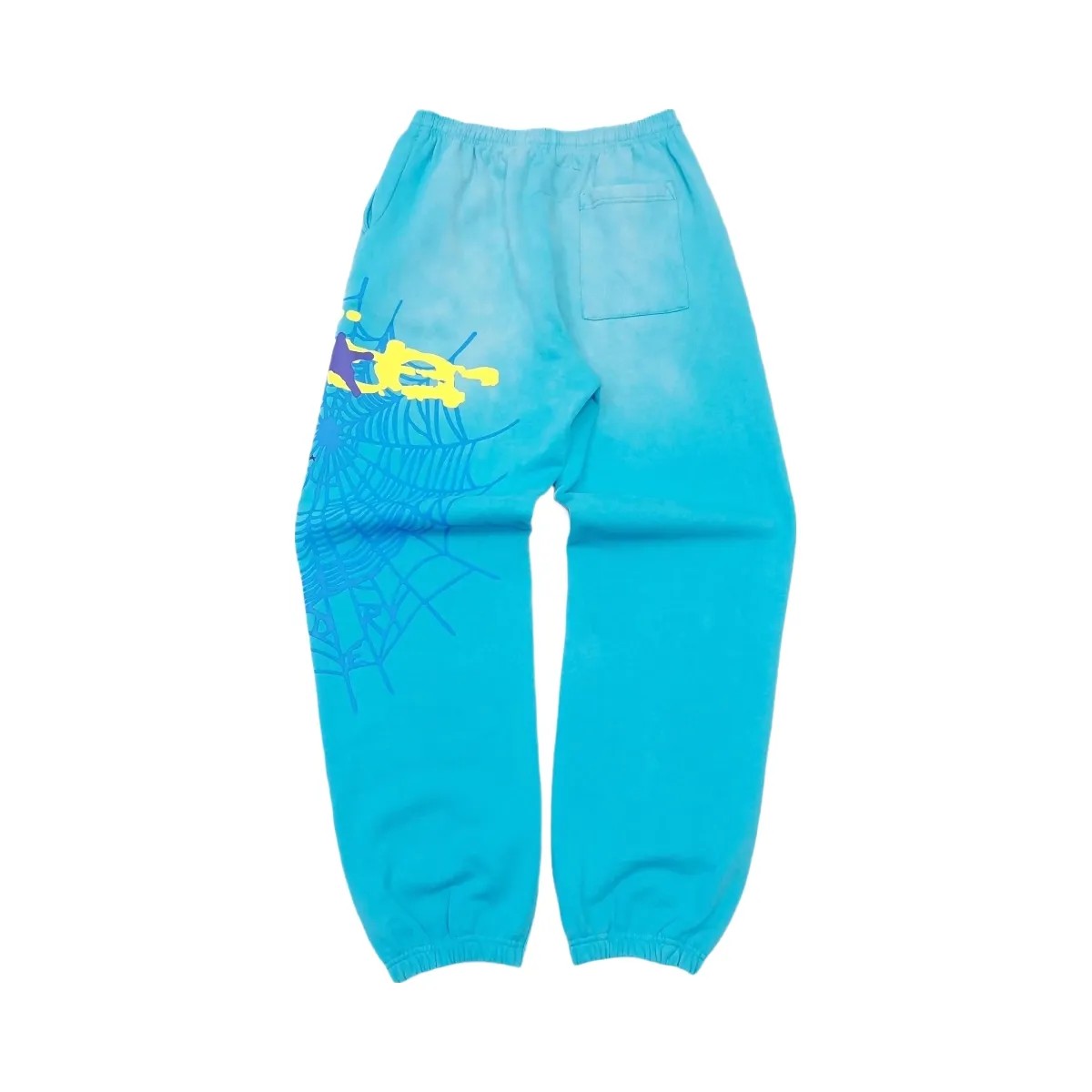 SP5DER Heavy Web Sweatpant Cyan - HypeFly India View 2