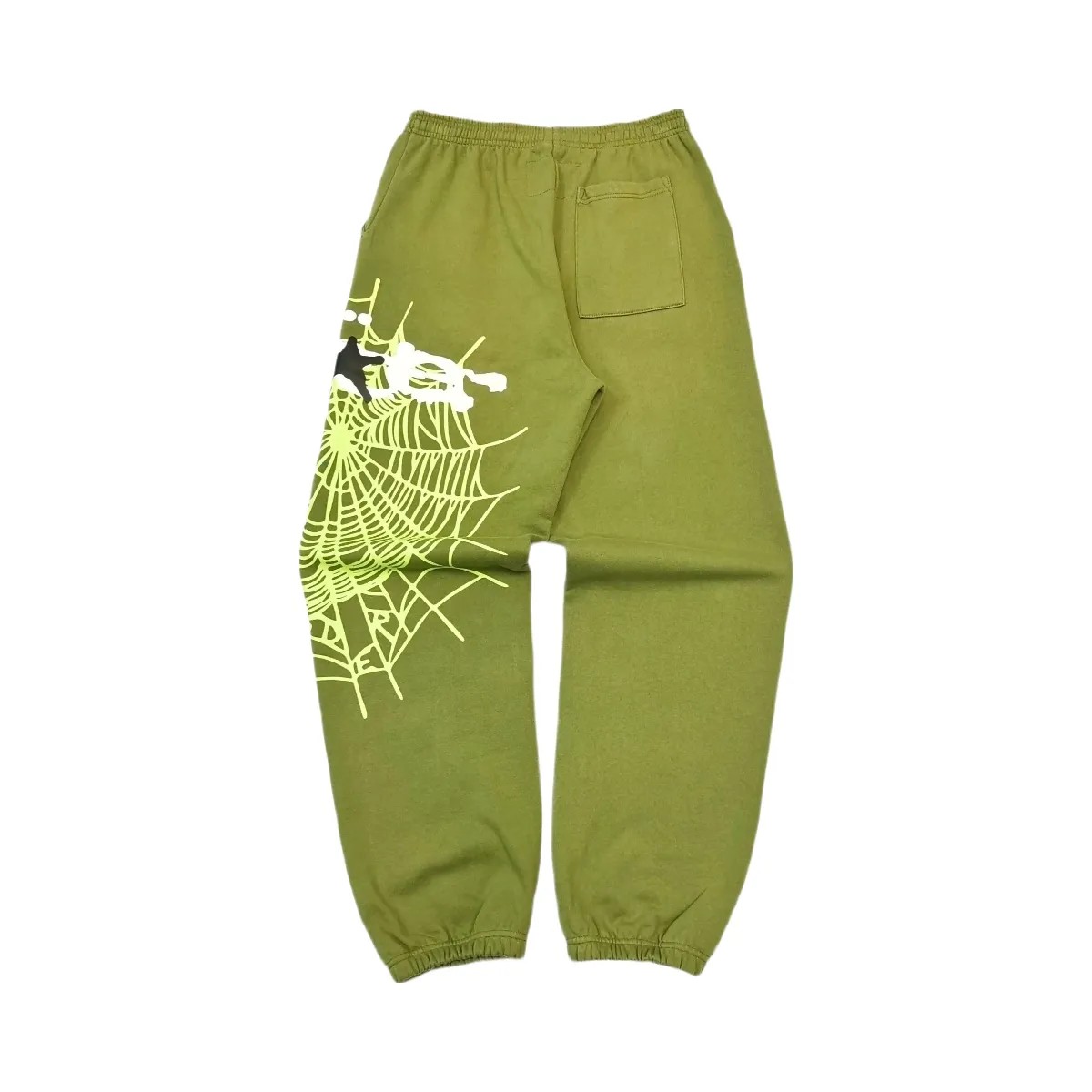 SP5DER Heavy Web Sweatpant Olive - HypeFly India View 2