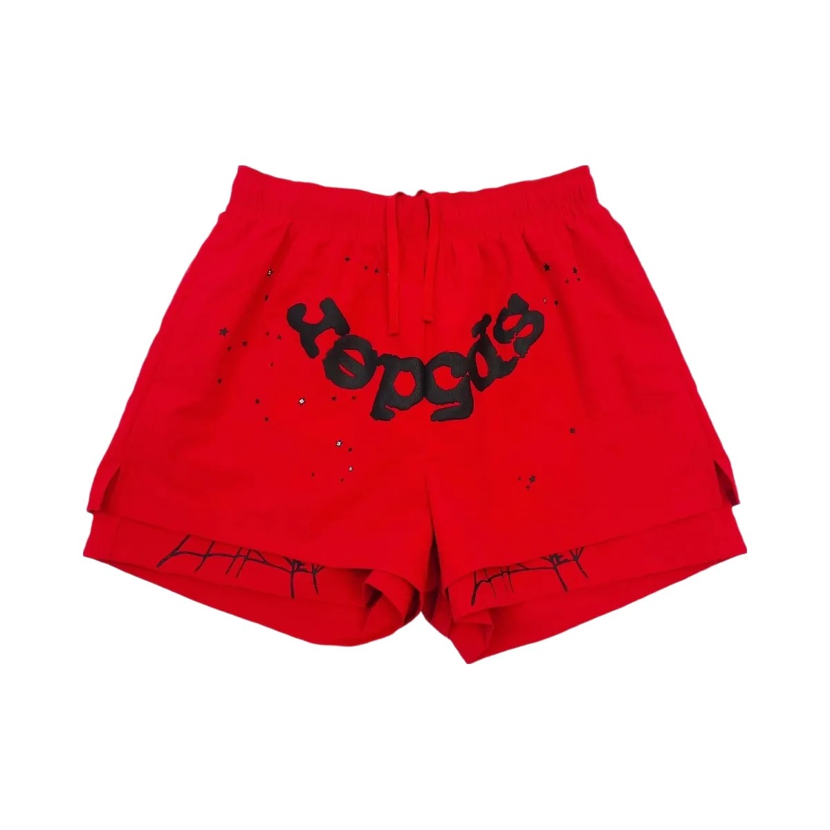 SP5DER Og Web Double Layer Short Red - HypeFly India View 1