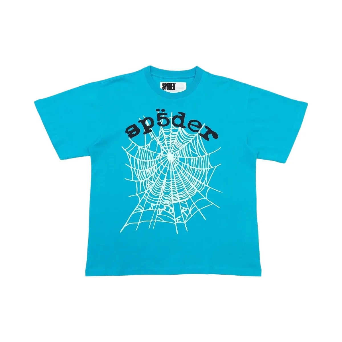 SP5DER Og Web V2 T-Shirt Cyan - HypeFly India View 1