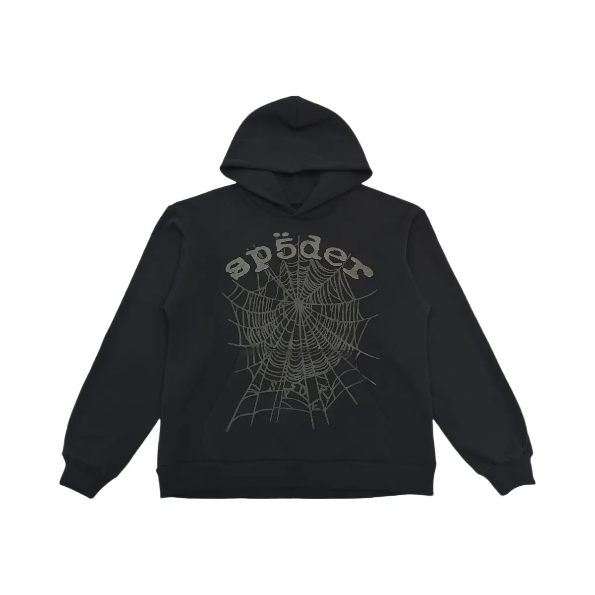 SP5DER Phantom Web Hoodie Black - HypeFly India View 1