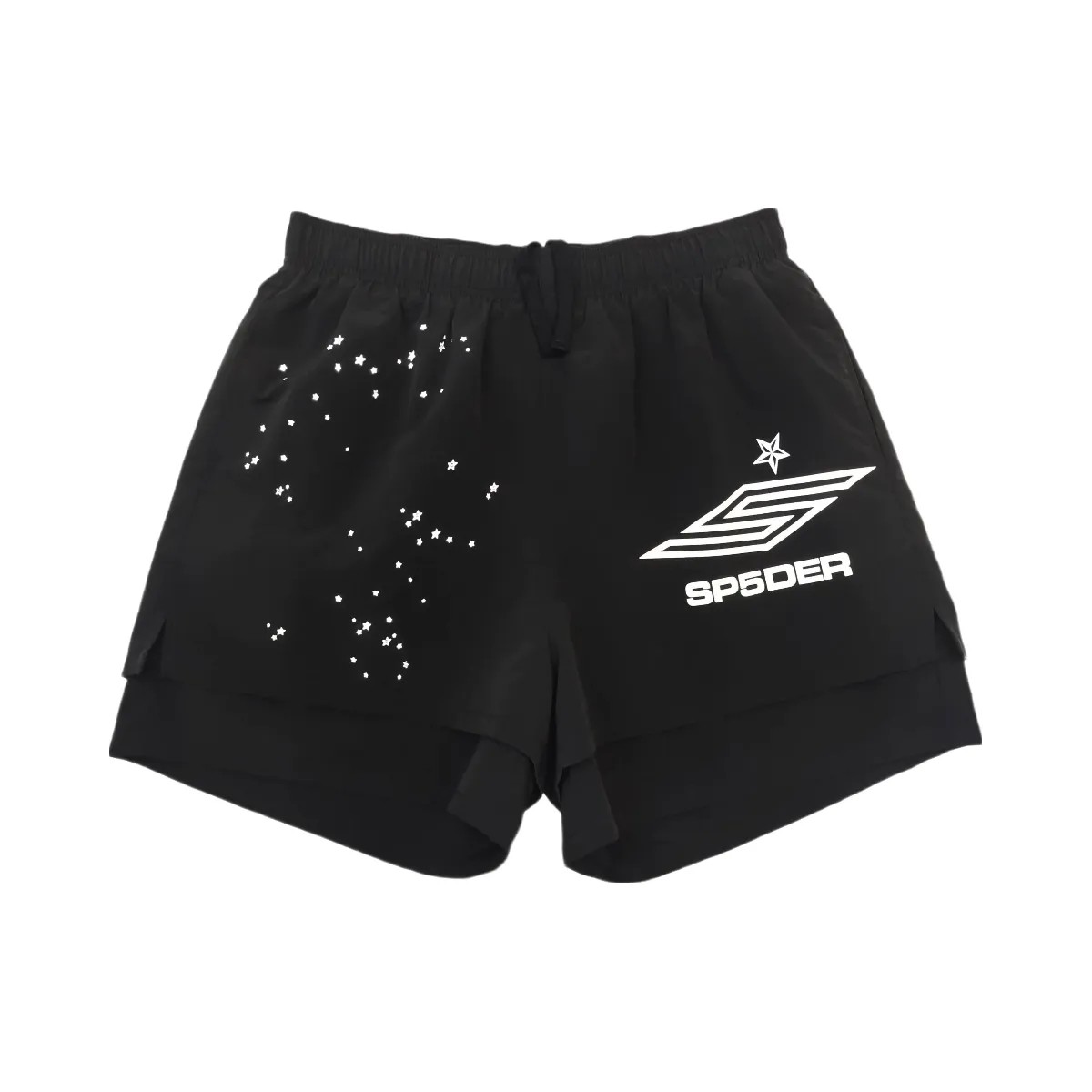 SP5DER Pro Double Layer Short Black - HypeFly India View 1