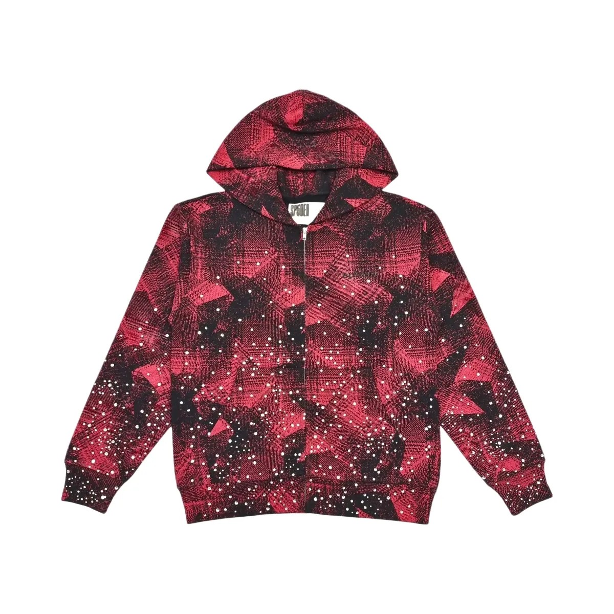 SP5DER Star Plaid Full Zip Hoodie Multicolor - HypeFly India View 1