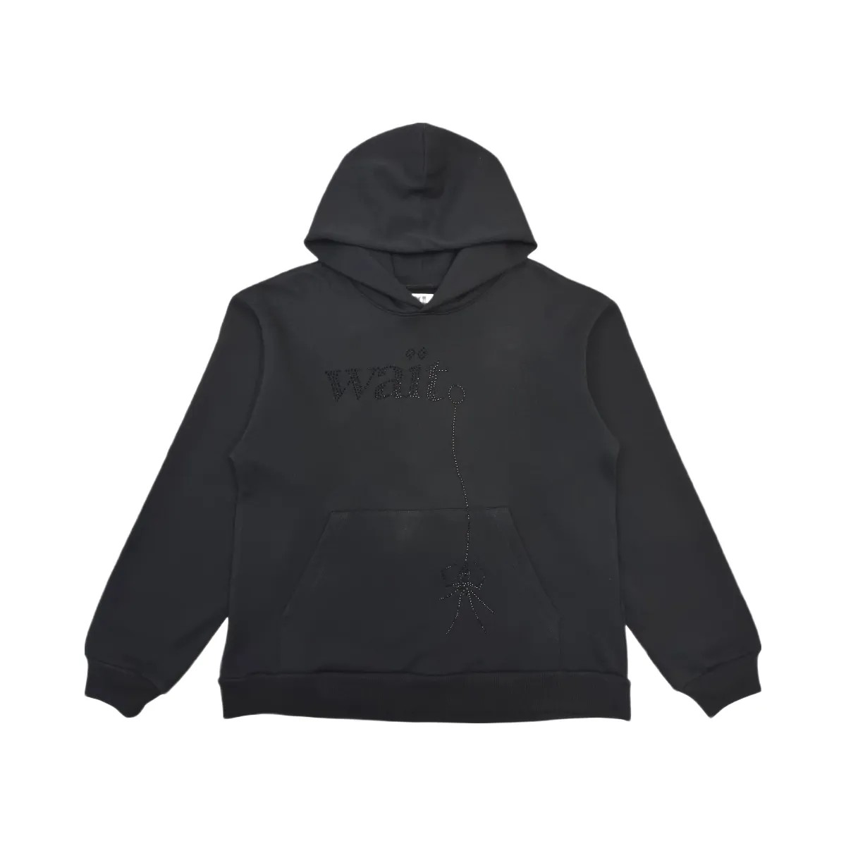 SP5DER Wait Stone Hoodie Black - HypeFly India View 1