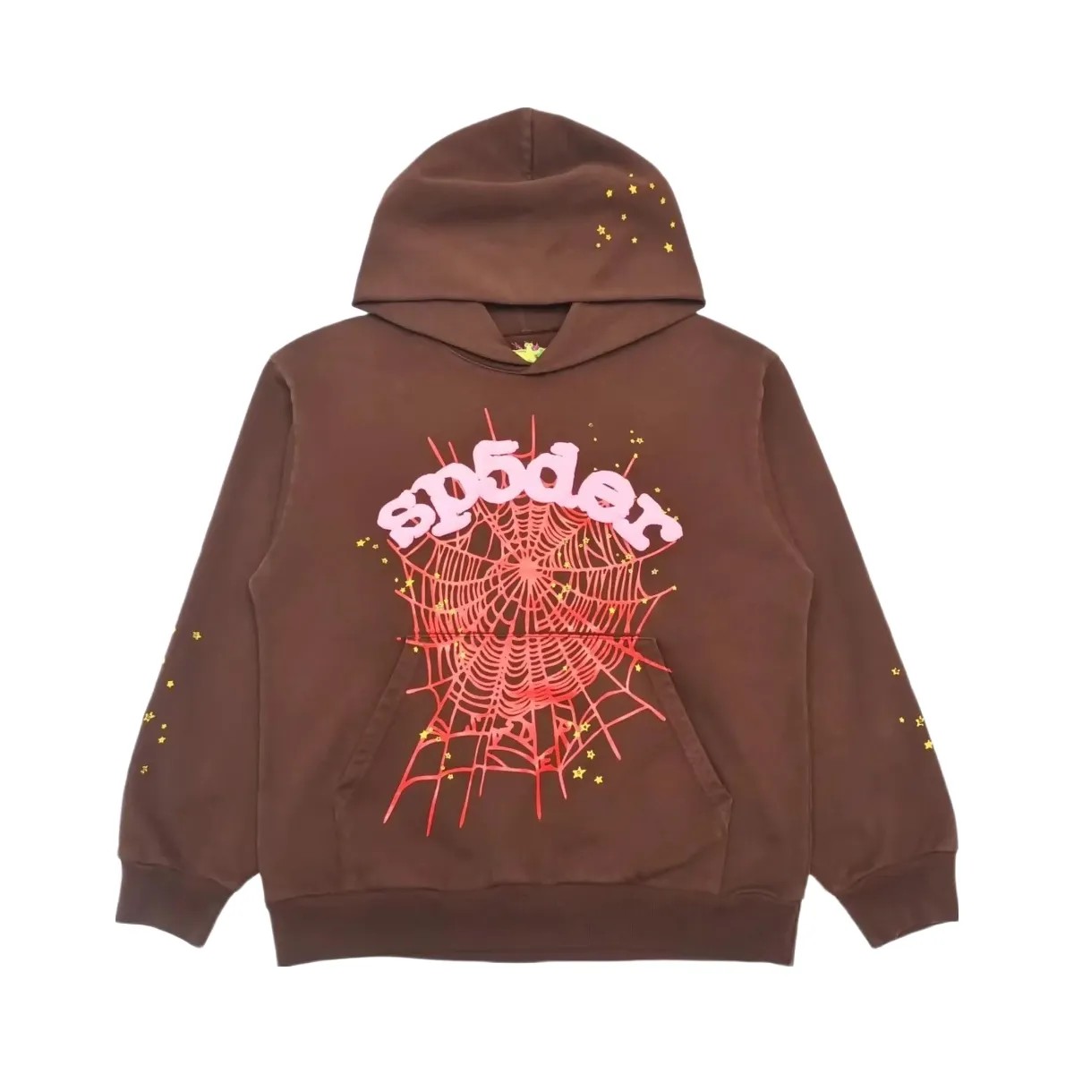 SP5DER Web Hoodie Brown - HypeFly India View 1