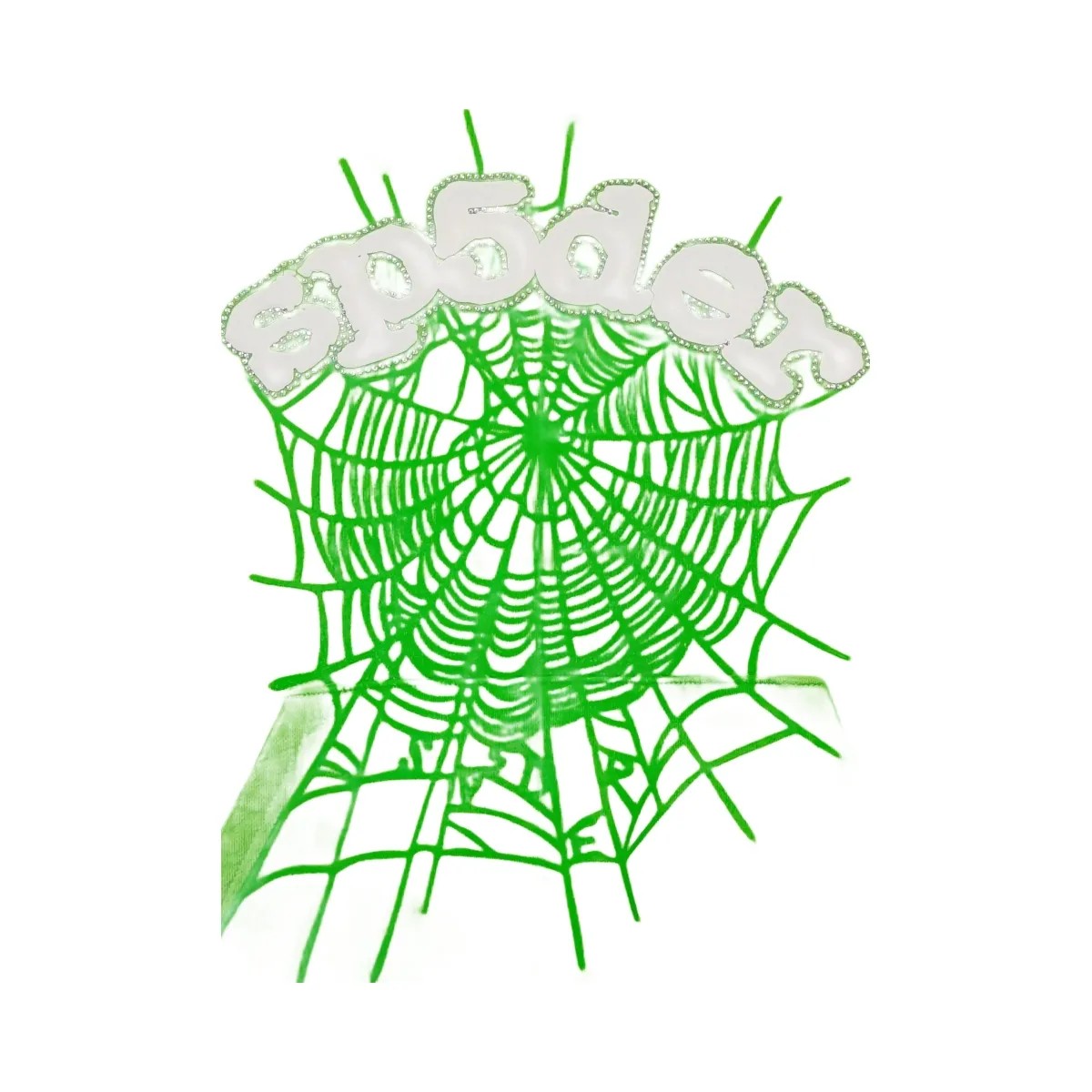 SP5DER Web Hoodie Slime Green/White - HypeFly India View 2