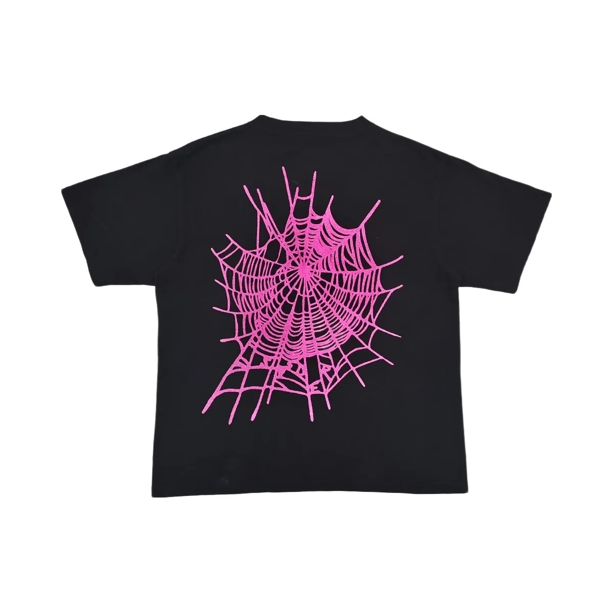 SP5DER Web T-Shirt Black Pink - HypeFly India View 2