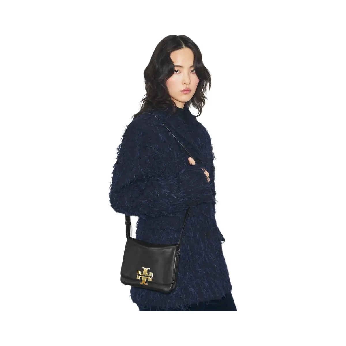 Tory Burch Charlie Shoulder Bag BLACK/GOLD - HypeFly India View 3